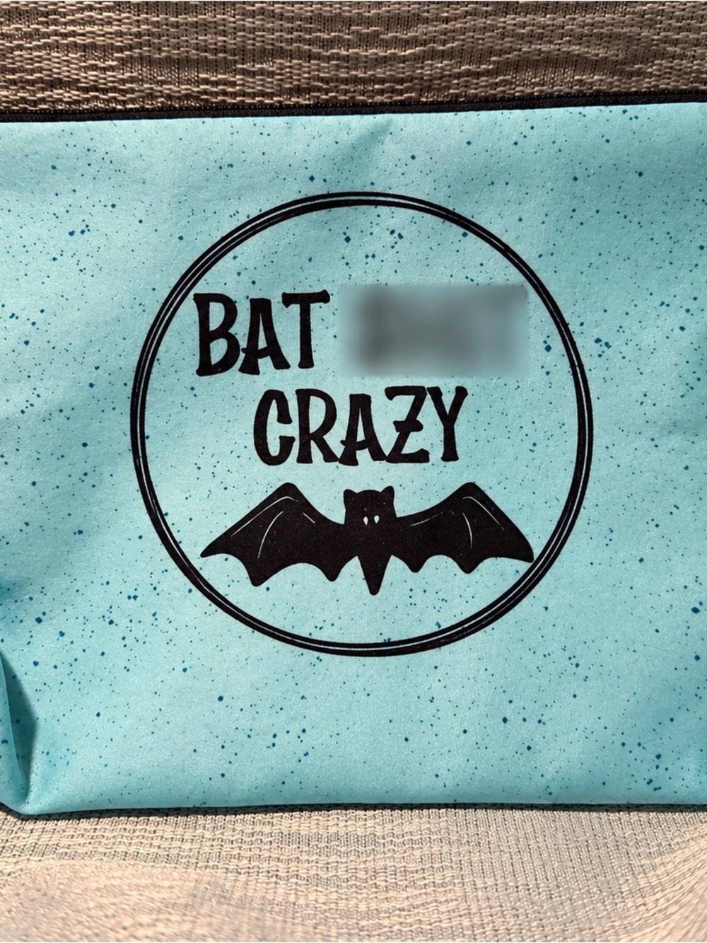 🦇 “Bat Sh*t Crazy” Zipper Pouch — $5
